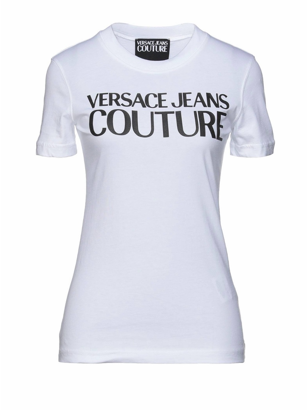 Versace Jeans Collection White Tee with Black Couture Logo